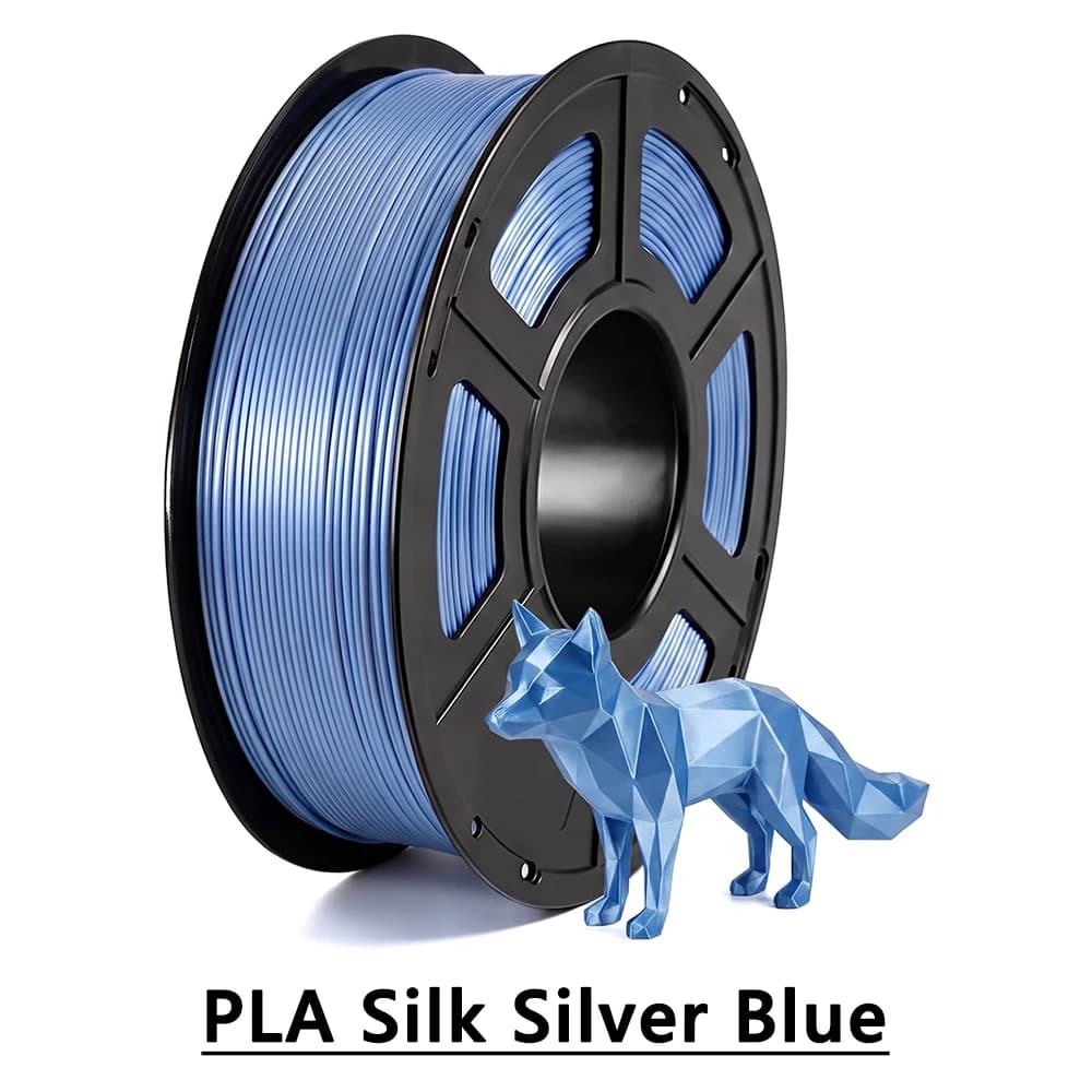 250g 500g 1Kg PLA Silk Silver Blue 3D Printer Filament 1.75mm 3D Printer Material Filament wire Vacuum Packaging