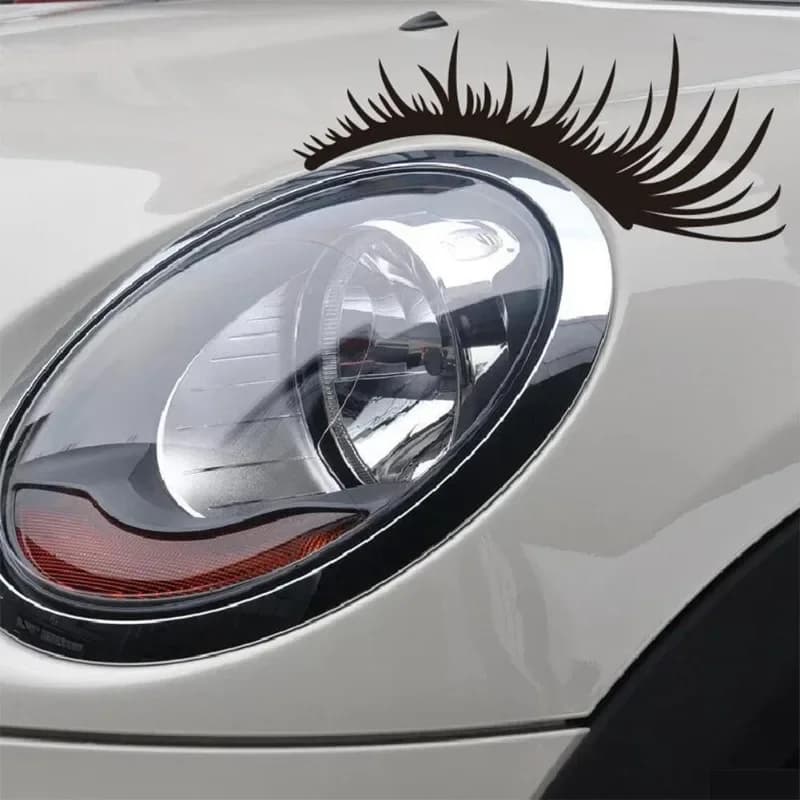 Ciglia faro auto adesivo decorazione faro adesivo ciglia finte adesivo occhio elettrico coppia ciglia auto