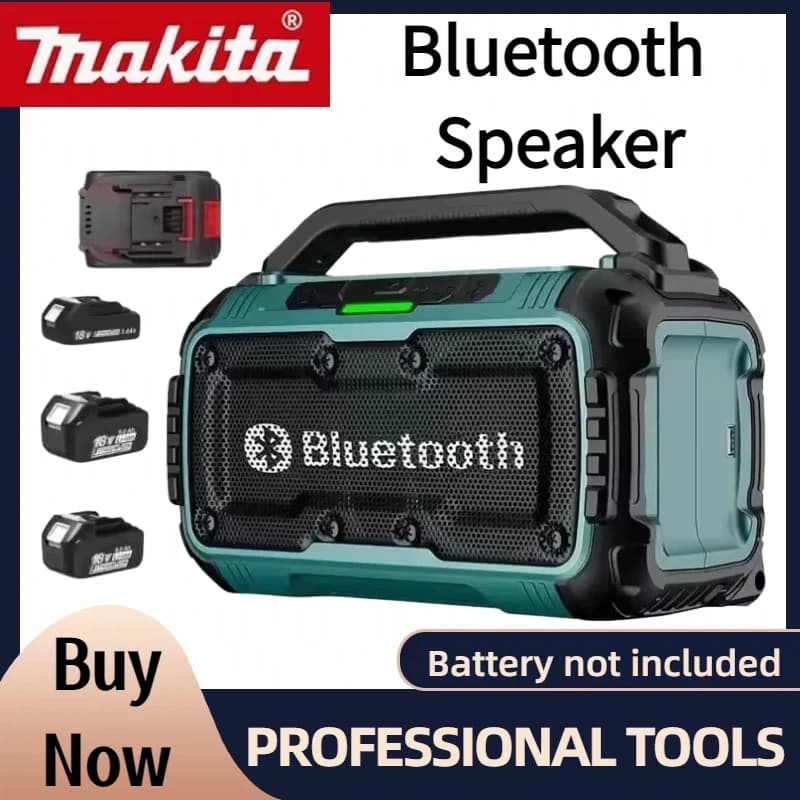 Wireless Bluetooth Speaker Makita, portable surround speakers, double channel subwoofer speaker for 18 V 20 V battery
