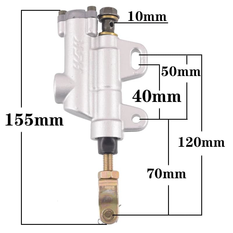 Rear Hydraulic Brake Caliper Pump For 110cc 125cc 150cc Pit Dirt Bike ATV Lifan YX YZF Taotao Sunl Go kart
