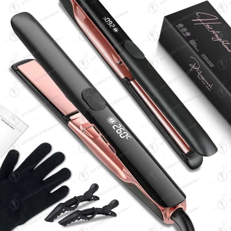 Professional Hair Plate 2 in 1 with Negative Ions, High Temperature Embellishment, Styling Tool with Vibration