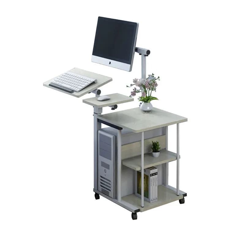 Scrivania per laptop con sollevamento regolabile, tavolo per computer portatile, spazio di archiviazione rimovibile, tavolino piccolo, mini divano