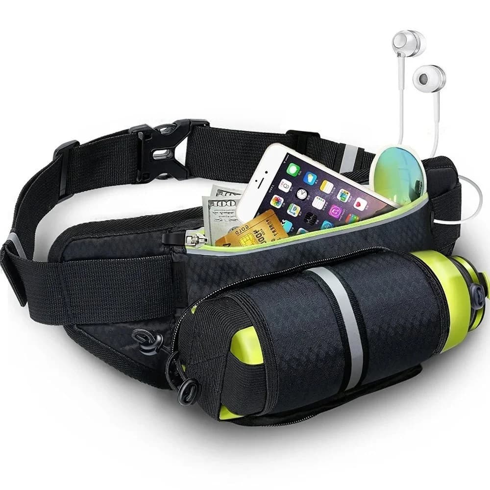 Trail Running Sport Belt Waist Bag Jogging Water Bottle Marsupio Man Woman Gym Fitness Cycling Waist Bag for Money