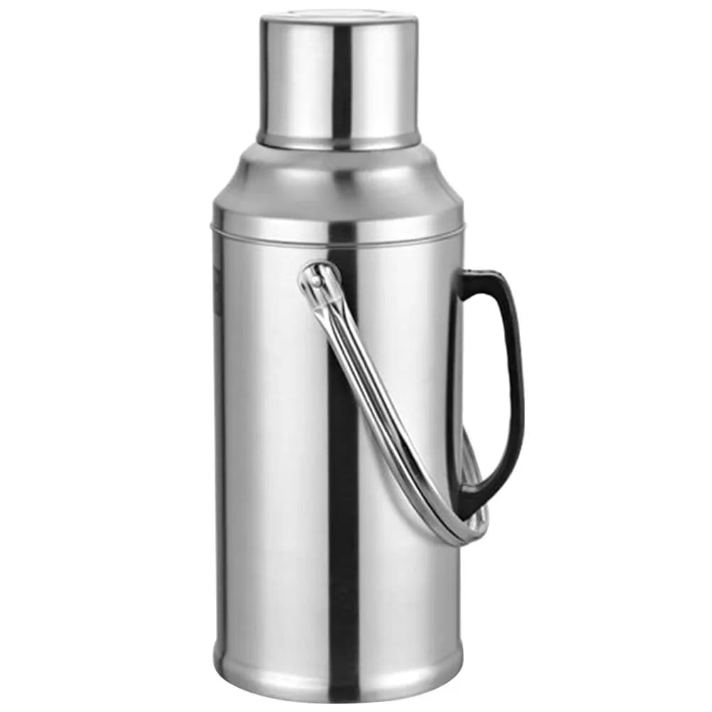 Borraccia Termica 3.2L Grande con Manico, per Sport, Campeggio, Escursionismo, in Acciaio Inossidabile, per Bevande Calde