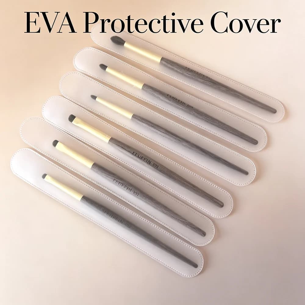 Professional Horse Hair Eyeshadow Crease Blending Brush Eyeliner Smudge Makeup Tool Rosewood Handle Copper Pipe Eye Brushes