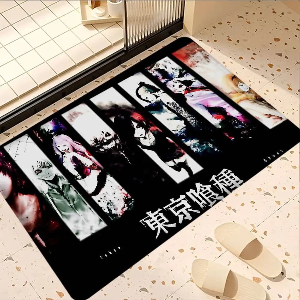 Dark Fantasy Anime Tokyo Ghoul Kitchen Mat Kids Room Bedroom Decoration Balcony Anti-Slip Doormat Living Room Alfombra