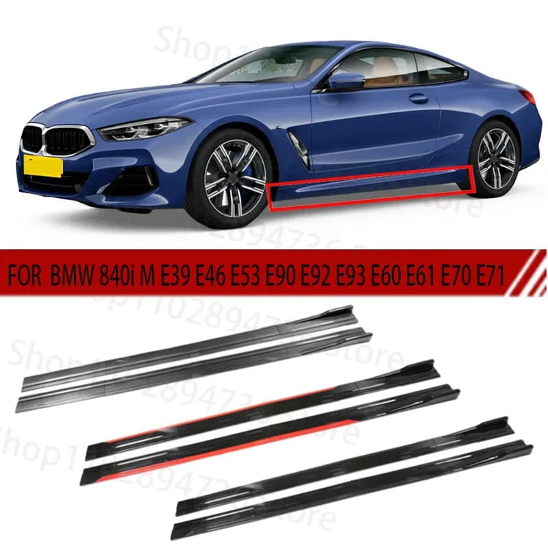 PER BMW 840i M E39 E46 E53 E90 E92 E93 E60 E61 2M Auto Gonna Laterale Piastra di Estensione Lip Separatore Paraurti 2.18M Racing Spoiler Laterale