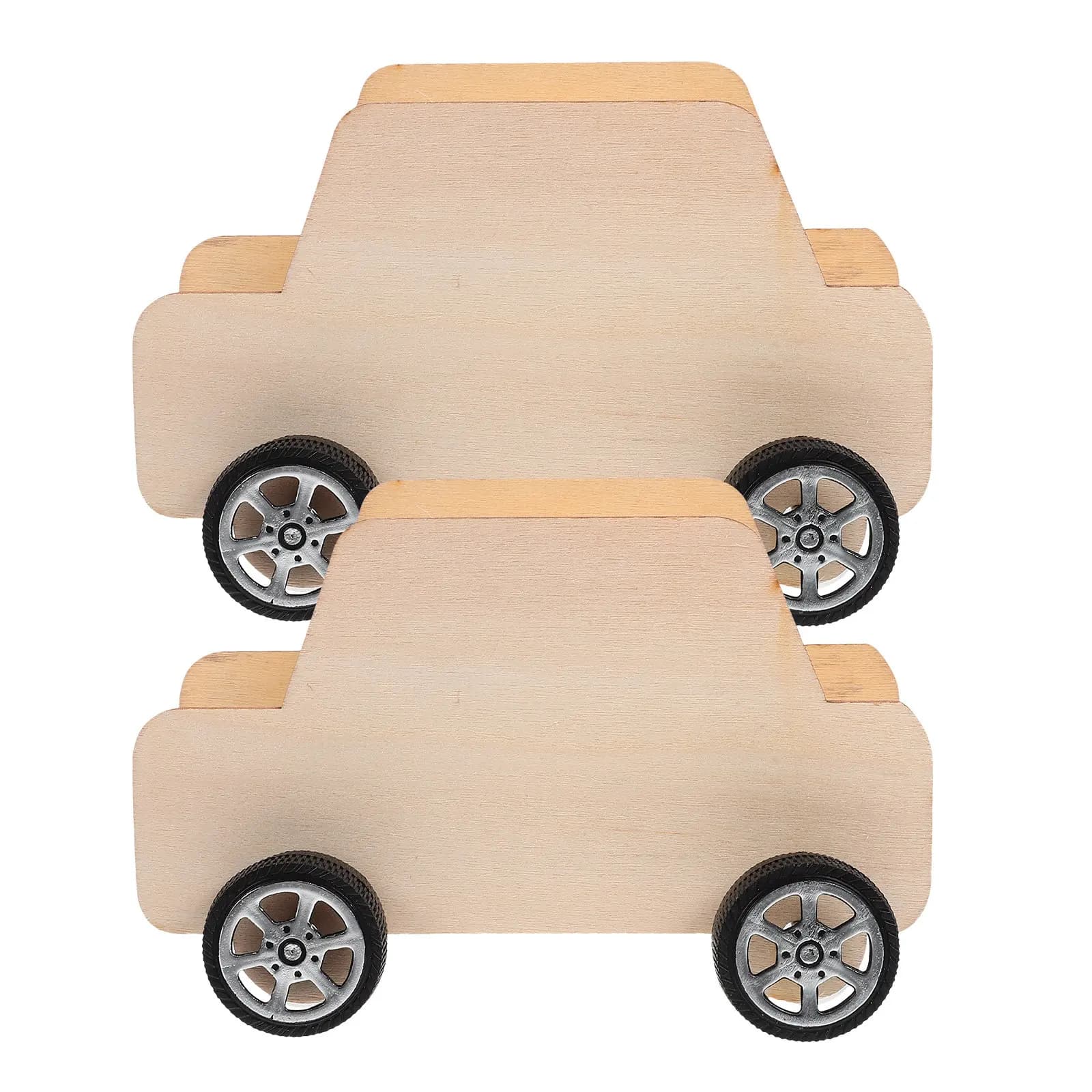 2Pcs Wooden Saving Pot DIY Hand Drawing Piggy Bank White Money Saving Box Cartoon DIY Educational Gift for Kids