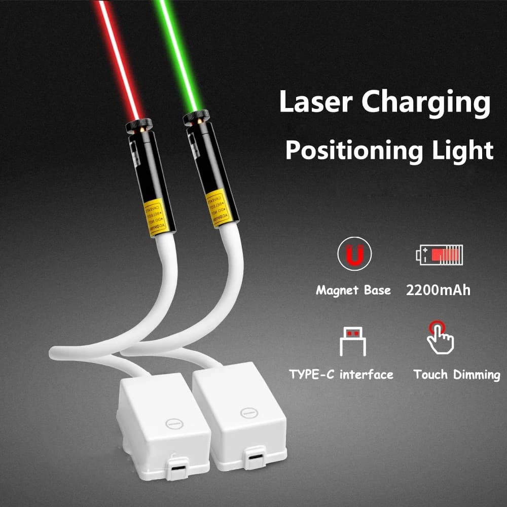 Multipurpose Sewing Accessories USB Charging Magnetic Base Laser Positioning Light Clothing cutting Cross-line Laser Light