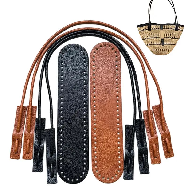 Set di 1 tracolla e fondo per borsa, kit fai da te per manici e tracolle in maglia, accessori per la creazione di borse fatte a mano