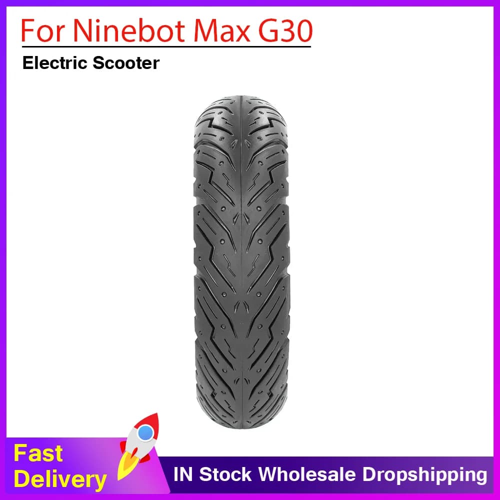 10x2.50 10Inch Off-Road Solid Tire Front Rear Non-Pneumatic Honeycomb Tyre Part for Ninebot Max G30 Electric Scooter Accessories