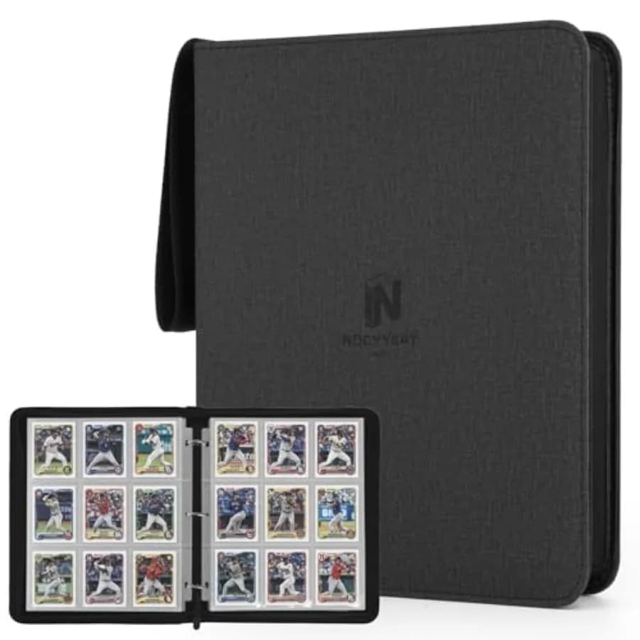 Trading Card Binder, Premium Double Sided Collection Binder, Card Album for TCG Card Holder for Game Card, Sports Card, Yugioh,