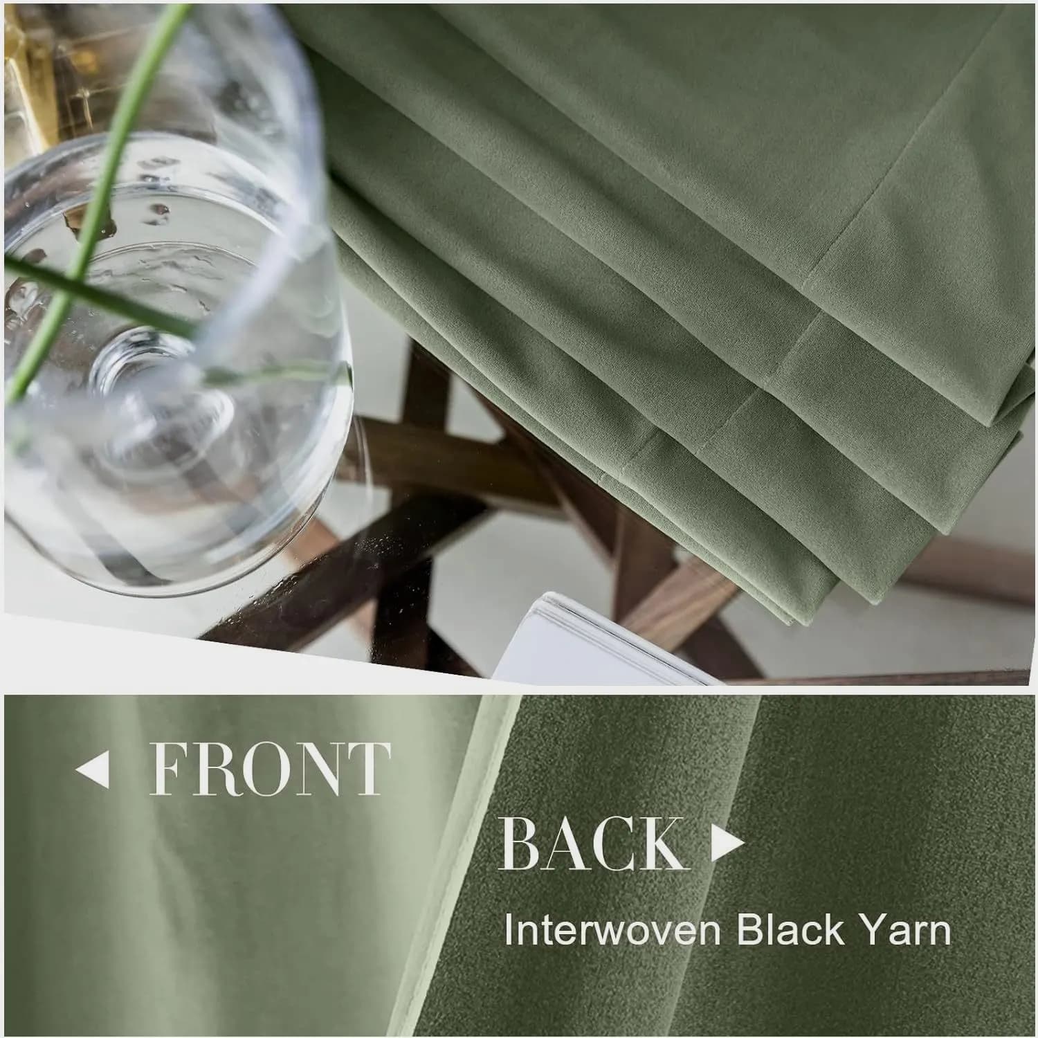 Modern Blackout & Light Filtering Thermal Insulated Curtains – Soft, Room-Darkening Window Panels for Living Room or Bedroom. Ro
