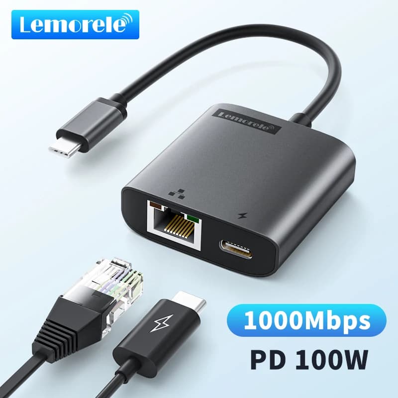 USB Ethernet Adapter USB3.0 1000Mbps USB to RJ45 Network Adapter for Laptop Xiaomi Mi Box S Nintendo Switch PC Internet US