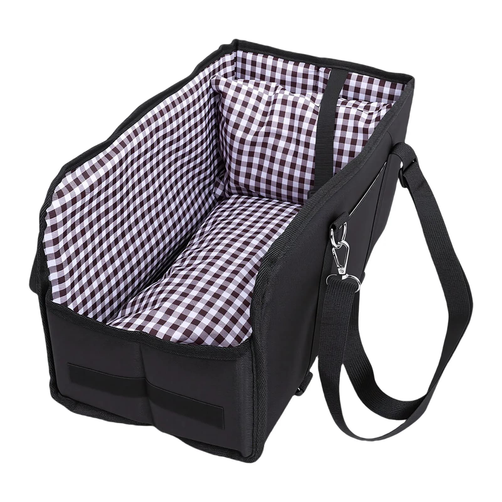 Center Console Dog Car Seat Portable Pet Booster Seat Non Slip Safety Seat for Small Dogs Cats Travel Car Carrier