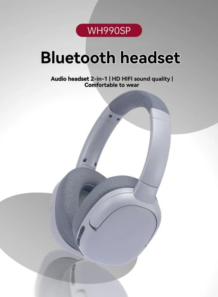 Bluetooth 5.0 headphones with noise cancellation Pods with microphone Sports gaming heads above the ear