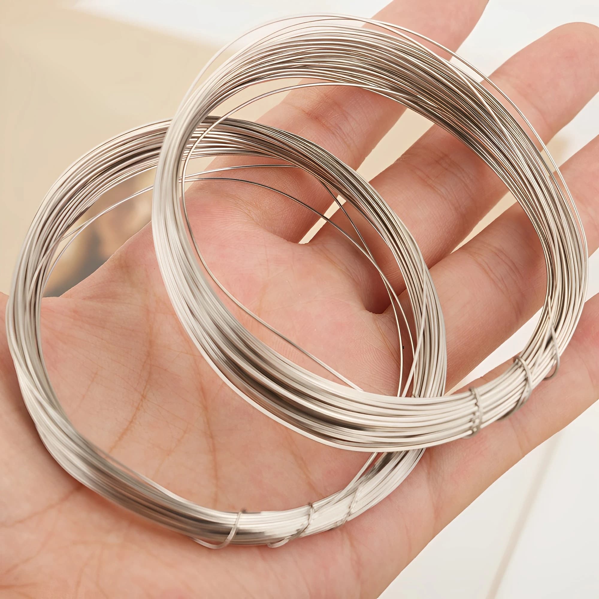 10m/linea di gioielli in acciaio inossidabile larghezza 0.3-1MM forniture per la produzione di gioielli con perline fai da te all'ingrosso