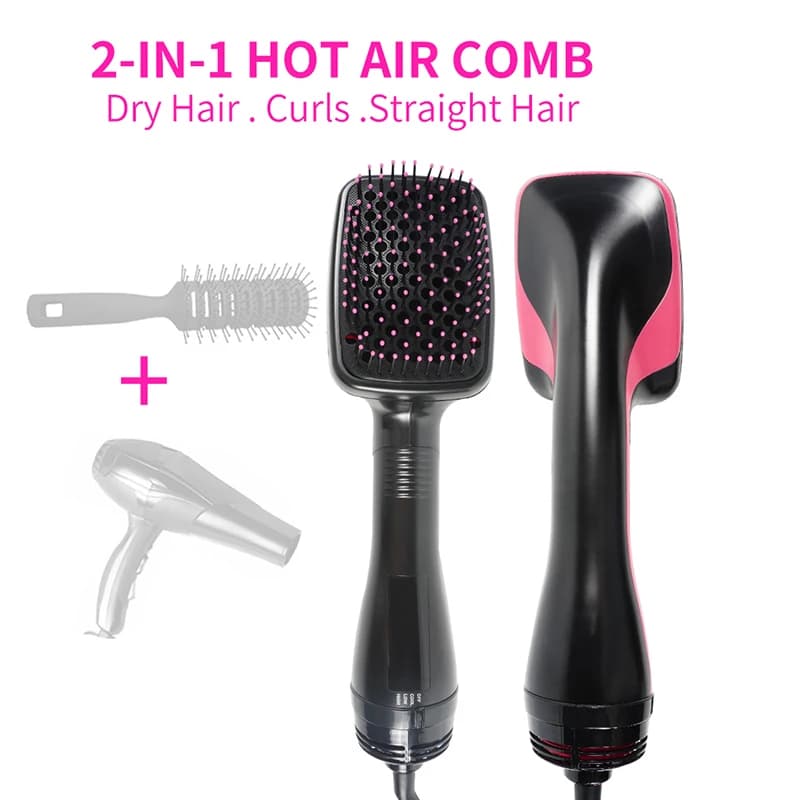One Step Hair Dryer, Professional Brush 3 in 1 to Straighten and Straighten, Hot Air Brush for Women
