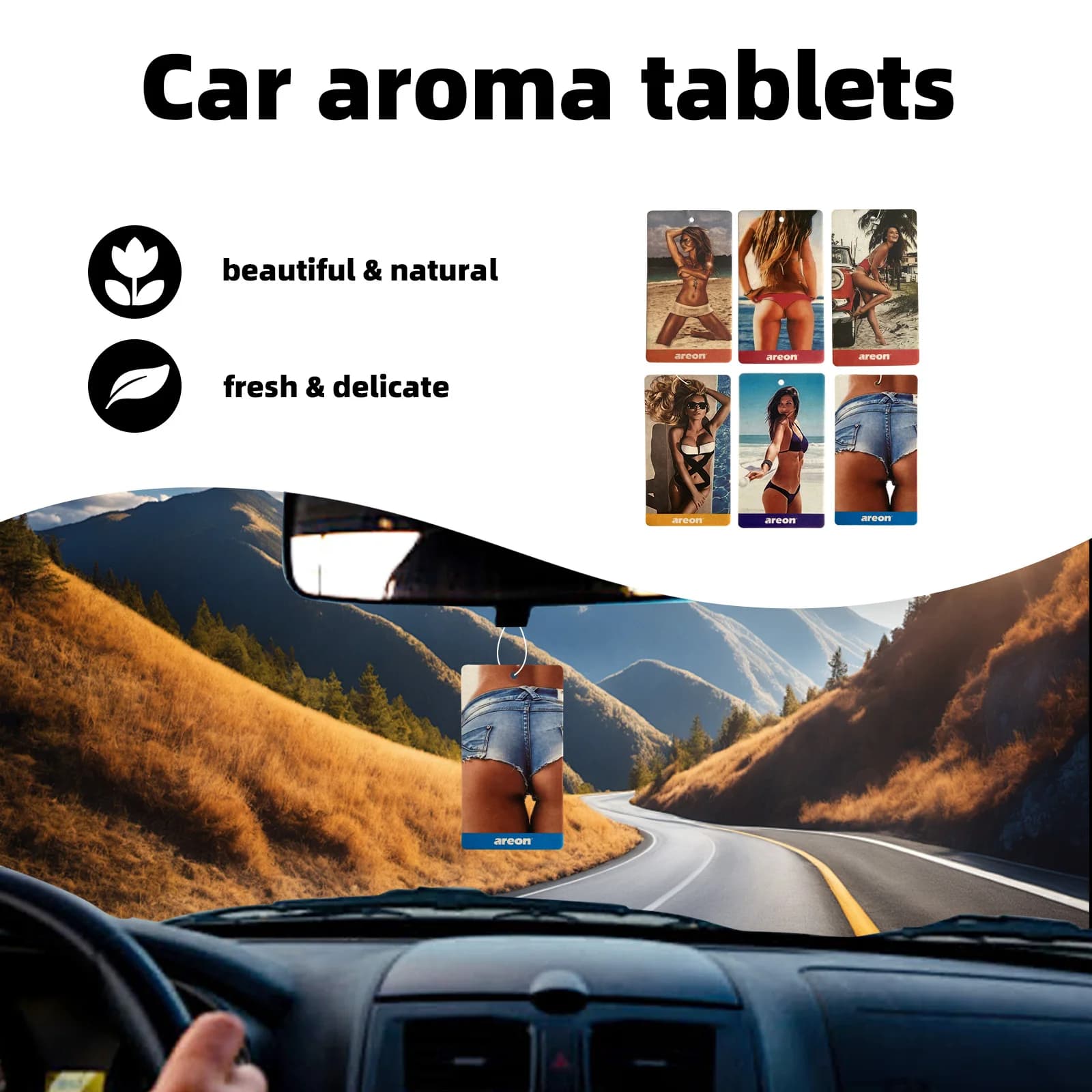 Confezione Convenienza 20pz Pastiglie Profumate, 6 Fragranze, Deodoranti per Auto e Casa