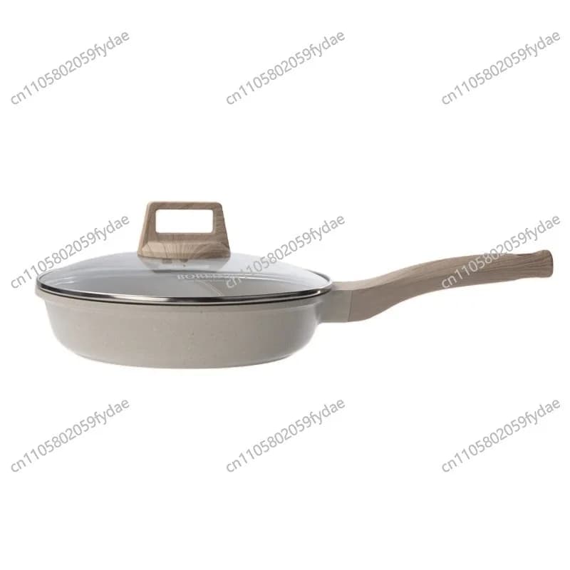 Non-stick Die-cast Aluminum Cookware, Frying Pan for Induction Cookers, with Glass Lid