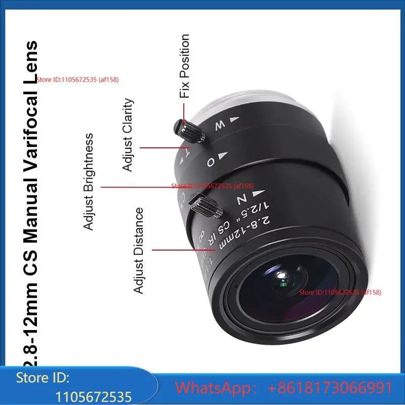 5600 imx415 8MP 2.8-12 mm CS Zoom Lens USB Webcam CMOS Sensor 3840x2160 30fps UVC Mini Camera 4K for Video Conferencing