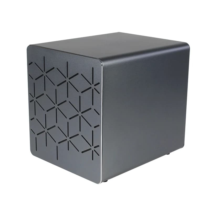 Custodia completa per server di archiviazione attaccata sulla rete domestica Nas con scheda principale J1900 1u 150w Flex Psu