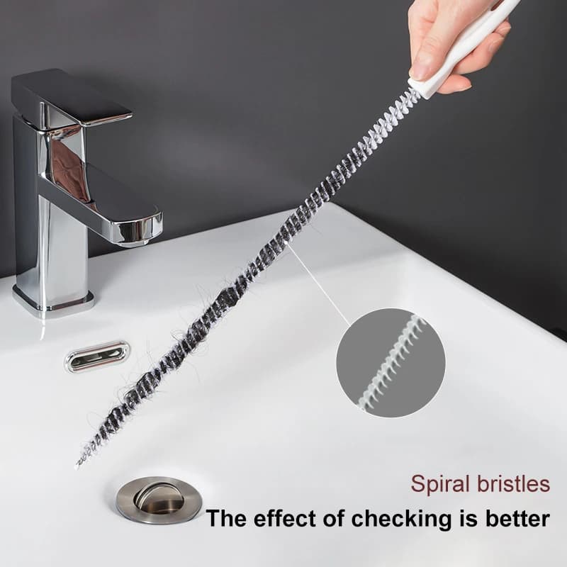 Spazzola per la pulizia delle fognature Youpin, flessibile, per lavandino, vasca, WC, per la rimozione dei capelli, strumento per la pulizia di tubi, per cucina, bagno, casa, creativa.