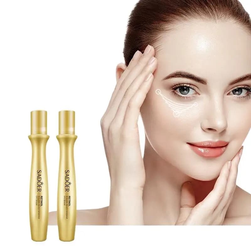 Nuovo SADOER Retinol Eye Roller Crema Contorno Occhi Idratante Siero Occhi Anti Occhiaie Anti Borse