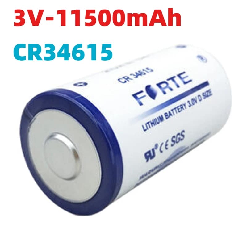CR34615 3V D Size Battery Not Rechargeable Lithium Batteries for Temperature Detectors Water Meters Smoke Alarms Personalizable