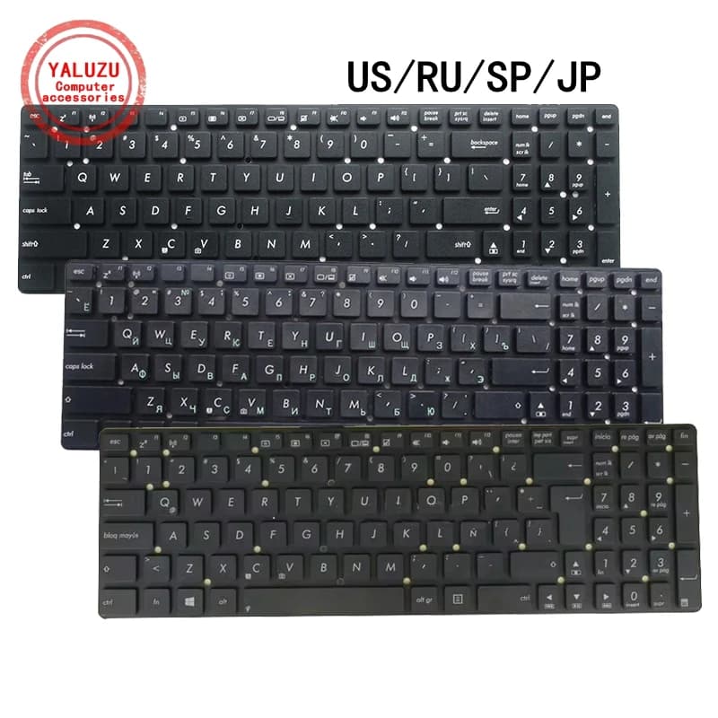 US/RU/SP/JP Inglese NUOVA Tastiera Del Computer Portatile Per ASUS A751 A751L A75A A75V A55C A55V/VM/VD F751L X751 X751LD X751M X751S X751Y R752/L