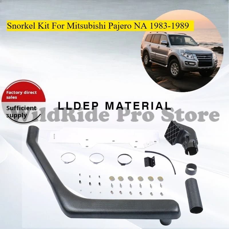 For Mitsubishi Pajero NA 1983-1989 Kit mouthpiece Air Suction Tube waterproof 4x4 Trampolieri