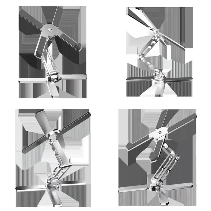 Adjustable 360 Degree Rotating Laptop Stand Foldable Aluminum Holder for 10-17 Inch Laptops and Tablets