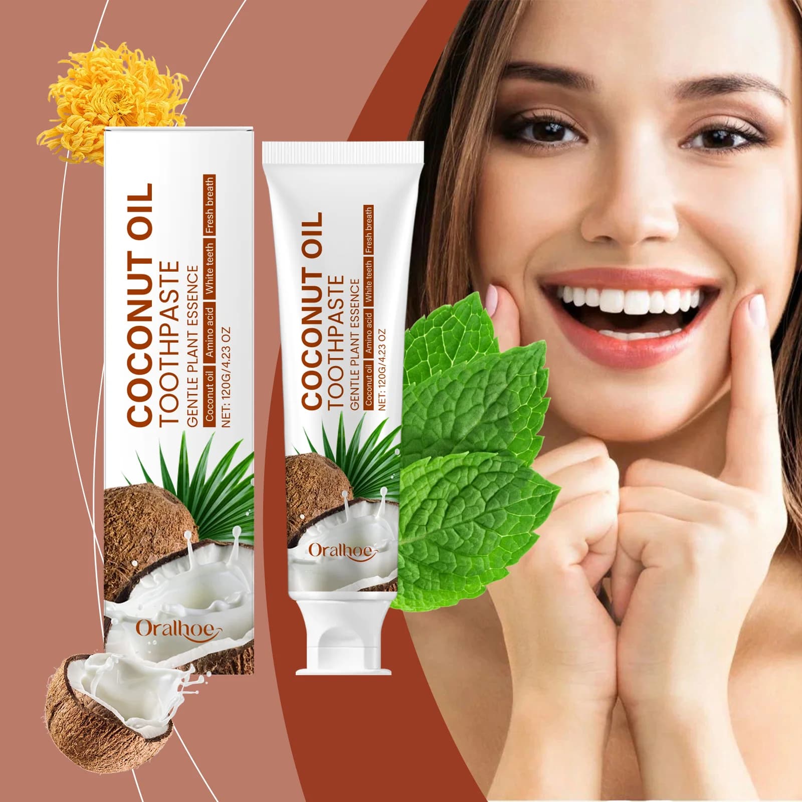 Toothpaste for Toothpaste, Removes Tartarus, Cleans Smoke and Tea Masks, Fresh Food, Dental Corrector, Lighting Care
