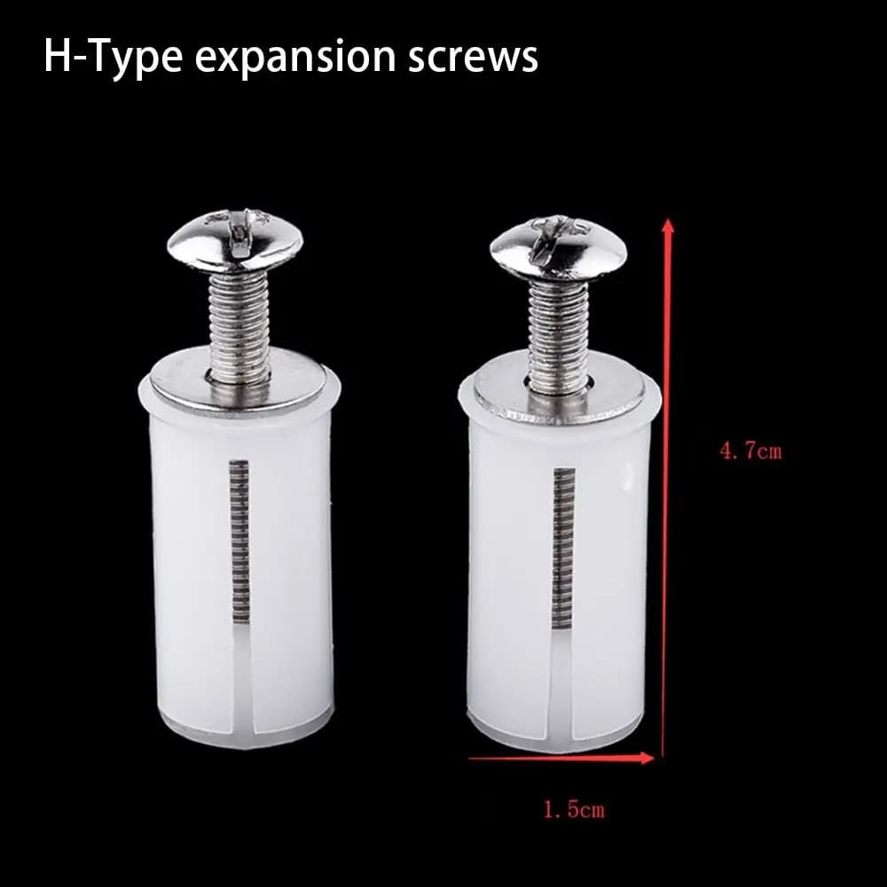 1 pair of spare seat cover plates WC seat repair screws fittings for bathroom accessories repair bolts universal cover hinge