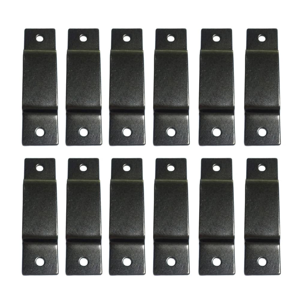 12pcs Tape Measure Holder Clips Belt Tape Holder Metal Belt Replacement Clips Tape Measure Hanger Carrier Holster Pocket Storage