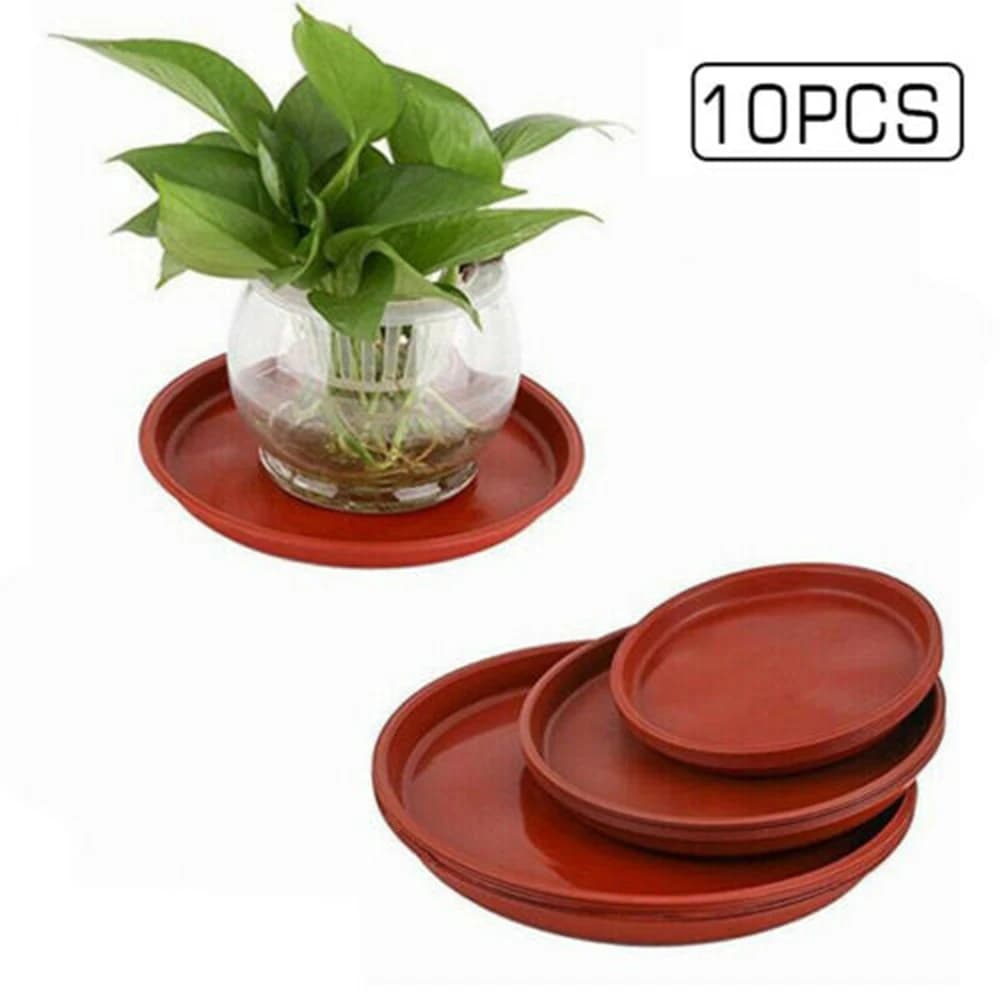 10pc Water Tray Base Round Plastic Saucer Planters Ac Plant Pot Water Tray Base Garden Balcony Pots Flowerpot Drip Tray Planters