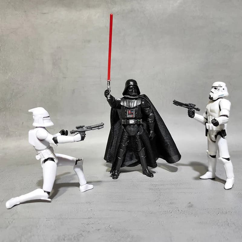 Hasbro Anime Star Wars Stormtrooper Darth Vader Yoda Action Figures Model Toys Collection Ornaments Children Gifts