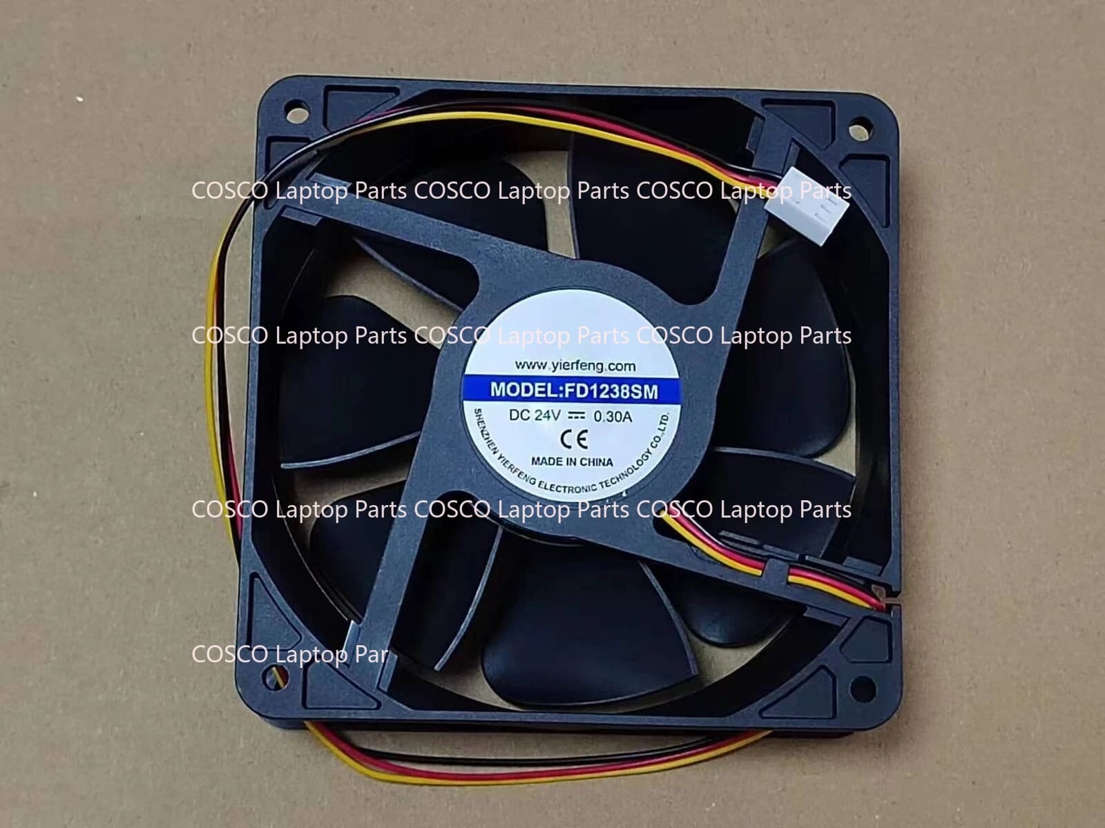 Per 1 ventola di raffreddamento a 3 fili YEF FD1238SM DC24V 0,3A