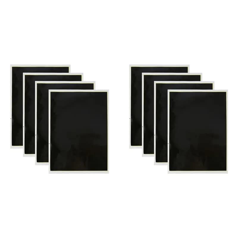 ABLQ 8 PCS Black Laser Engraving Marking Paper, 39X27cm Dimming Paper Engraving Test Focus Paper, For Glass, Metal