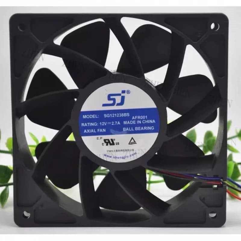Y PER SJ SG121238BS Ventola di raffreddamento silenziosa a 4 fili 12V 2.7A