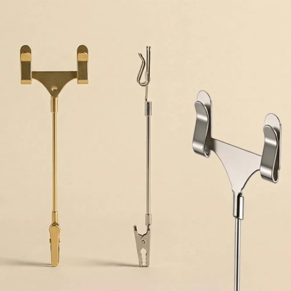 5Pcs Vertical Metal Clip Price Display Sign Double Head Alligator Clasp Price Display Sign Clip Clip on S/M/L Label Holder