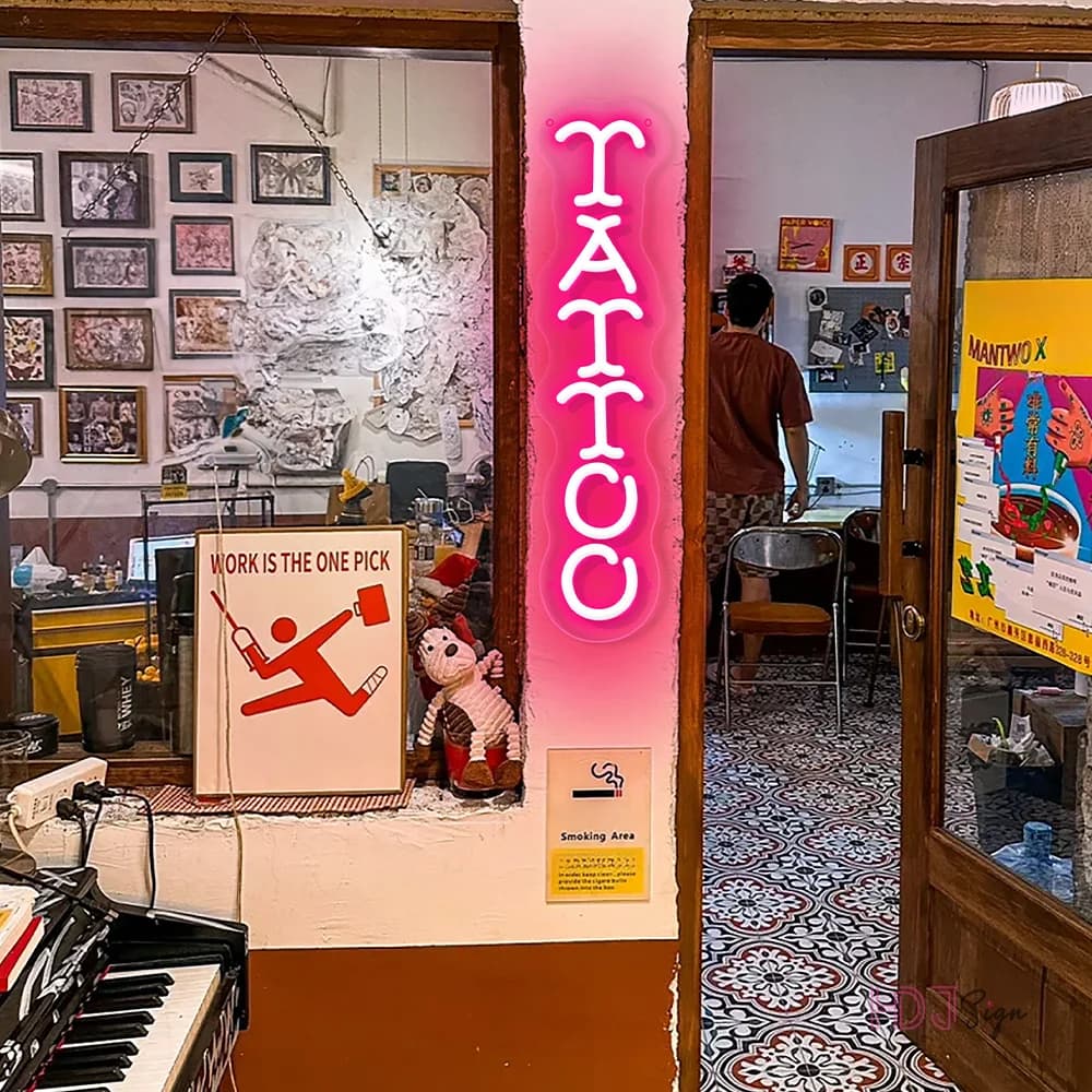 Tattoo Neon Led Sign salone di bellezza LED Neon Lights Tattoo Signs Room Wall Art Decor Lights USB Home Tattoo Studio Shop Decoration