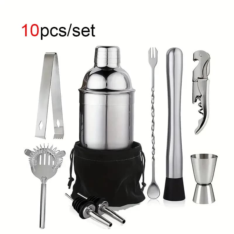 Shaker per cocktail in acciaio inossidabile, mixer per vino e Martini, Boston Shaker per baristi, strumenti da bar per feste, 550ML/750ML