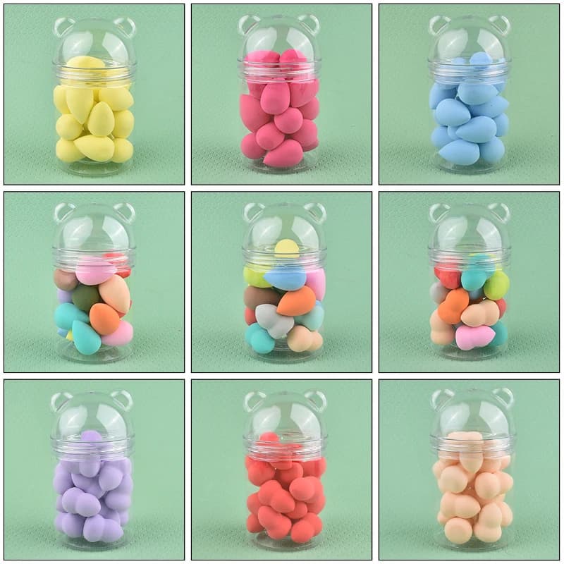 20 pz Mini spugna per il trucco piccolo trucco uovo Puff goccia d'acqua forma di zucca bellezza uovo trucco spugna Puff Make Up frullatore strumenti per il trucco