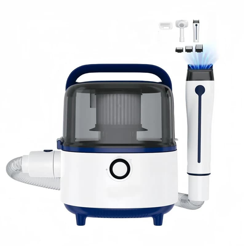 Aspirapolvere Portatile Ricaricabile 14000Pa Mini Asciugacapelli per Animali Domestici per Auto Casa Automatico per Toelettatura Animali Pulizia Macchie Tappeti