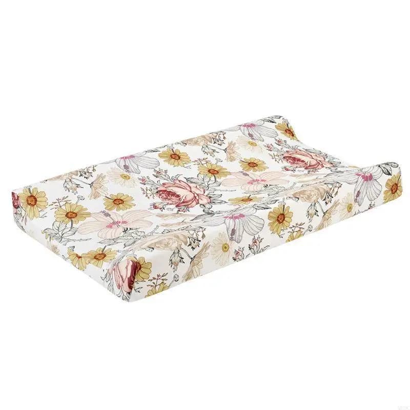 M89C Bed linen with corners with floral print Newborn or baby cot Unisex Chang