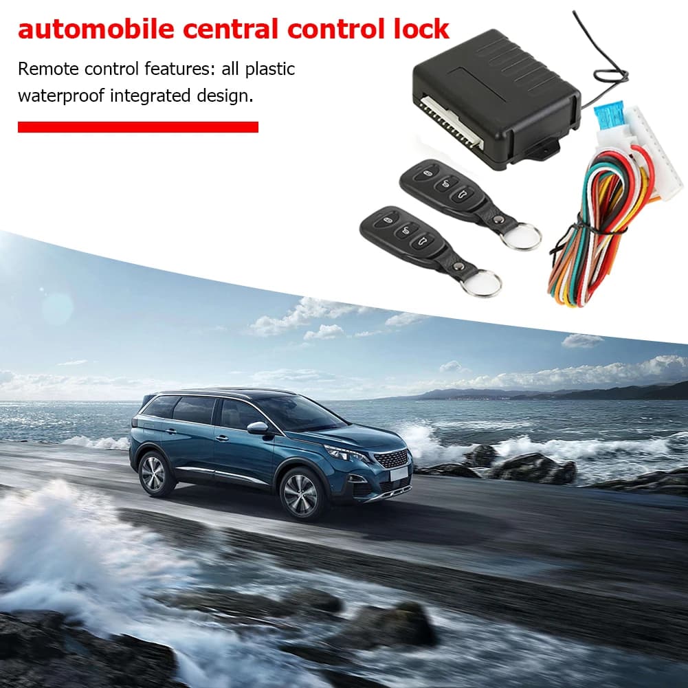 Kit di Chiusura Centralizzata per Auto con Telecomando, Sistema di Allarme con Ingresso Senza Chiave 410/T102, Parti di Riparazione Anti-resistenza per Esterni