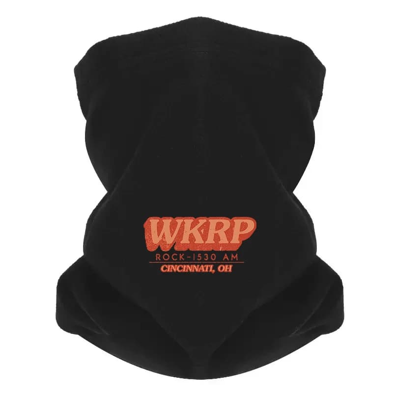 WKRP Rock Cincinnati Ohio stazione vintage Uomo Sciarpa da esterno Maschera Ghetta per il collo Cappello Berretto da donna Copricapo Antivento Tenere al caldo Inverno M