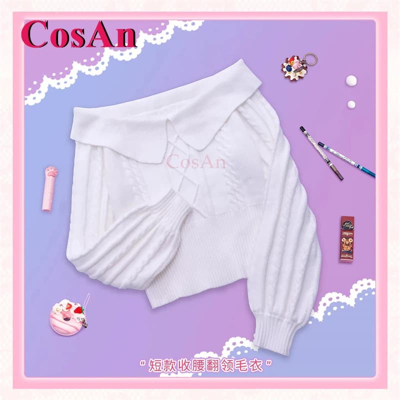 CosAn Anime Date A Live Tokisaki Kurumi Cosplay Costumes Valentine's Day 2026 Sweet Elegant Outfit Party Role Play Clothing S-XL