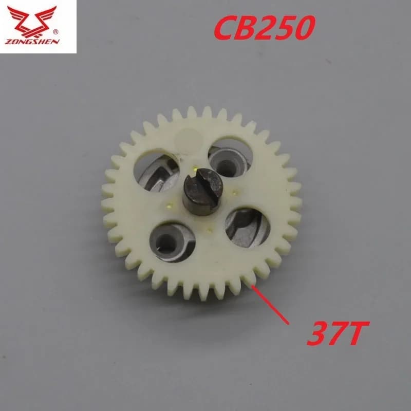 For zonsen ZONGSHEN LONCIN Engine oil pump gear 250cc cb250 engine part lifan kayo bse dirt bike pump impeller gear 37 teeth 37T